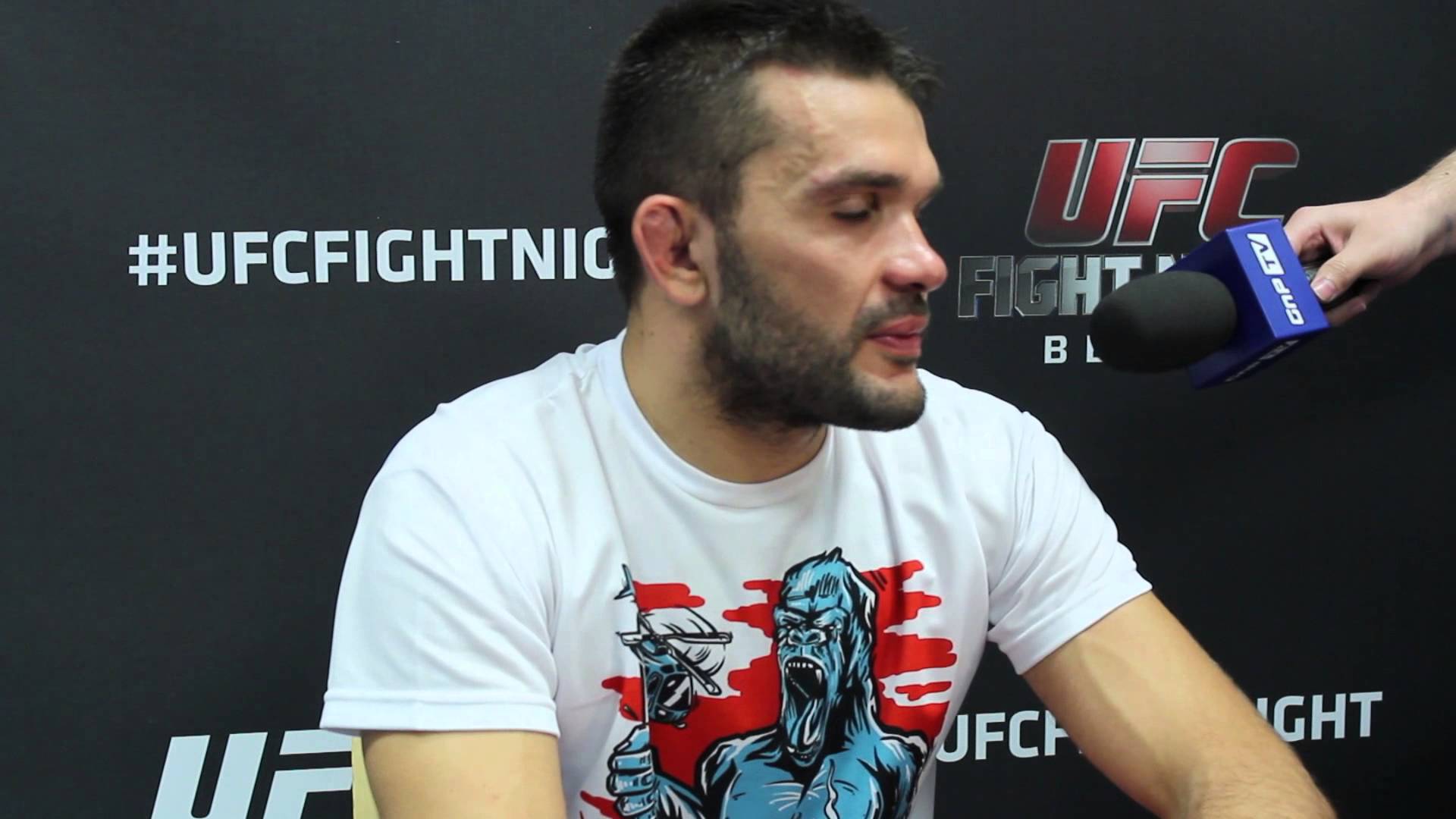 Video - Post-Fight Scrum with Peter Sobotta at UFC in Berlin