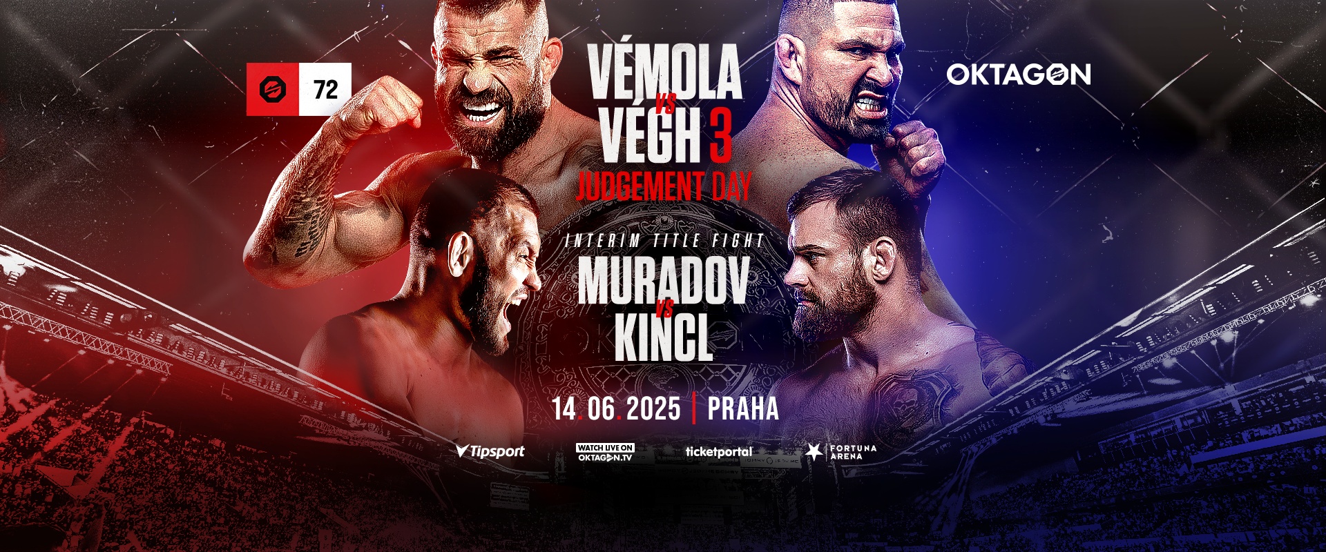 Oktagon 72 Preview: Vémola Vegh 3, Muradov v Kincl